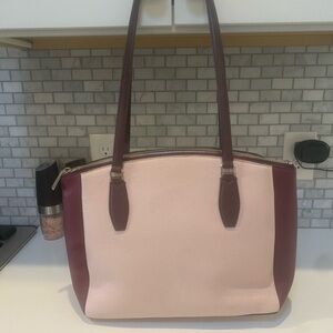 kate spade Pink and Burgundy Leather Satchel